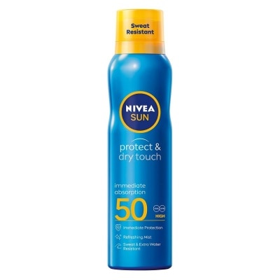 Nivea นีเวีย ซัน สเปรย์ โพรเทค แอนด์ ดราย ทัช รีเฟรชชิ่ง เอสพีเอฟ 50 200 มล.