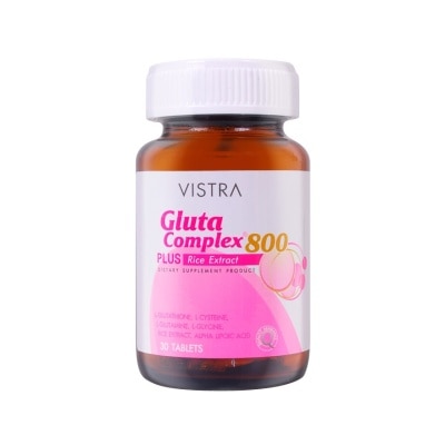 glutathione vistra Gluta Complex วิสทร้า กลูต้าคอมเพล็กซ์ 800 30 เม็ด LUCA BEAUTY CREAM ✨️ Size:500 Grams (1.1 lbs) Stimulates the creation of Skin soothin