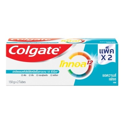 Colgate Colgate Toothpaste Total Advance Fresh (Gel) 150 G. Twin