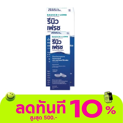 รีนิว น้ำยาล้างคอนแทคเลนส์ Renu fresh รีนิว เฟรช 355 มล.+60 มล. image