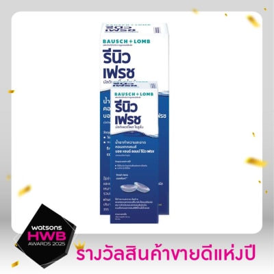 รีนิว น้ำยาล้างคอนแทคเลนส์ Renu fresh รีนิว เฟรช 355 มล.+60 มล.