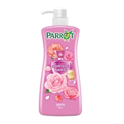 Parrot - แพรอท ครีมอาบน้ำ กลิ่น กุหลาบ (สีชมพูอ่อน) 450 มล. หอมสดชื่น ชุ่มชื่น image