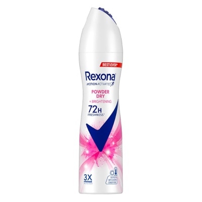 Rexona Rexona Spray Powder Dry Brightening Antiperspirant 135 Ml. สเปรย์ลดเหงื่อระงับกลิ่นกา