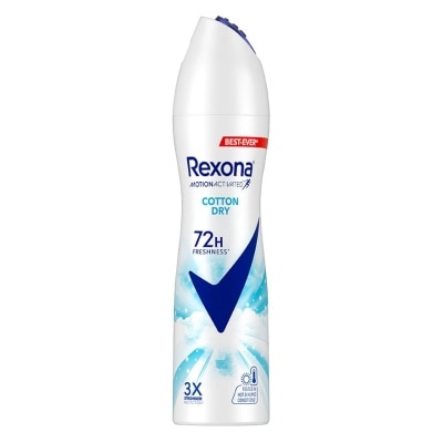 Rexona Rexona Spray Cotton Dry Antiperspirant 135 Ml. สเปรย์ลดเหงื่อระงับกลิ่นกาย