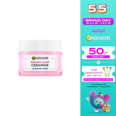 Garnier - Garnier Sakura Glow Ceramide Sleeping Mask 50 Ml.