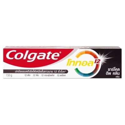 Colgate Colgate Toothpaste Total Charcoal Deep Clean 150 G. ช่วยลดการสะสมของแบคทีเรีย