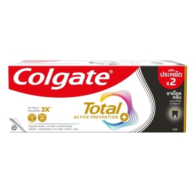 Colgate Colgate Toothpaste Total Charcoal Deep Clean (Cream) 150 G. Twin