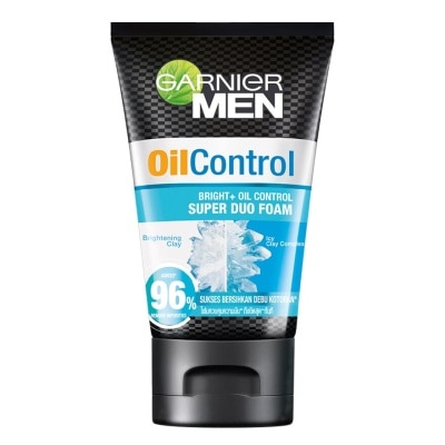 Garnier Men Garnier Men Oil Control Bright + Oil Control Super Duo Foam 100 Ml.