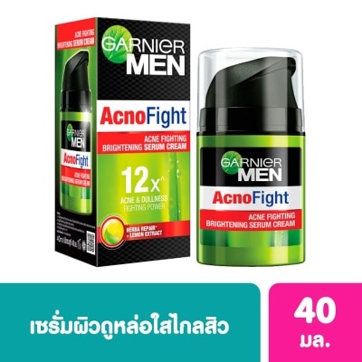 Garnier Men การ์นิเย่ เมน แอคโนไฟท์ ไบรท์เทนนิ่ง เซรั่ม ครีม 40 มล.