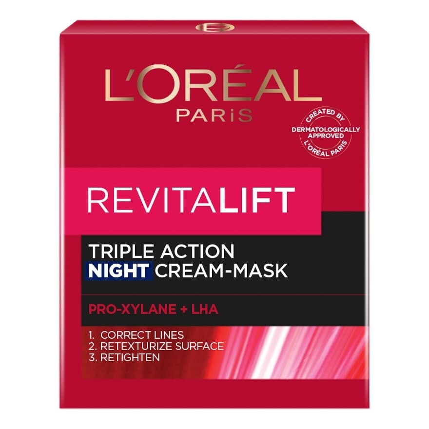 L'Oreal Paris Revitalift Triple Action Night Cream Mask 50 Ml.