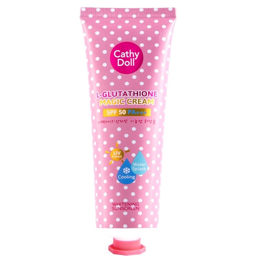 Cathy Doll Whitening Sunscreen L-glutathione Magic Cream SPF50 PA+++ 138 Ml.