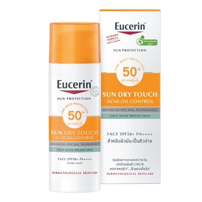 Eucerin - ครีมกันแดด ยูเซอริน ซันดราย ทัช แอคเน่ ออยล์ คอนโทรล SPF50+ PA++++ 50 มล. image