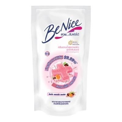 Benice ครีมอาบน้ำ Benice บีไนซ์ แอนตี้ แบคทีเรีย คลีน แอนด์ แคร์ 400 มล. ถุงเติม