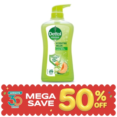 Dettol - เดทตอล เจลอาบน้ำ แอนตี้แบคทีเรีย ไฮเดรทติ้ง 480 กรัม image