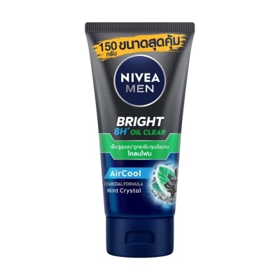 Nivea Nivea Men Bright Oil Clear Face Mud Foam 150 G. โฟมล้างหน้า ผิวมัน สิว ลดสิว