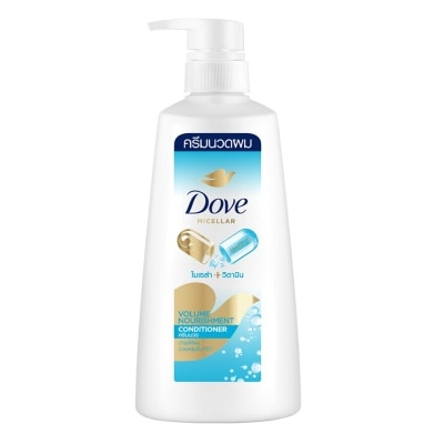 Dove โดฟ คอนดิชันเนอร์ ไมเซล่า วิตามิน วอลลุ่ม นอริชเม้นท์ 410 มล. ครีมนวด ผมมีวอลลุ่ม