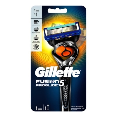 Gillette ยิลเลตต์ ฟิวชั่นไฟว์ โปรไกลด์ ใบมีดโกน พร้อมด้าม