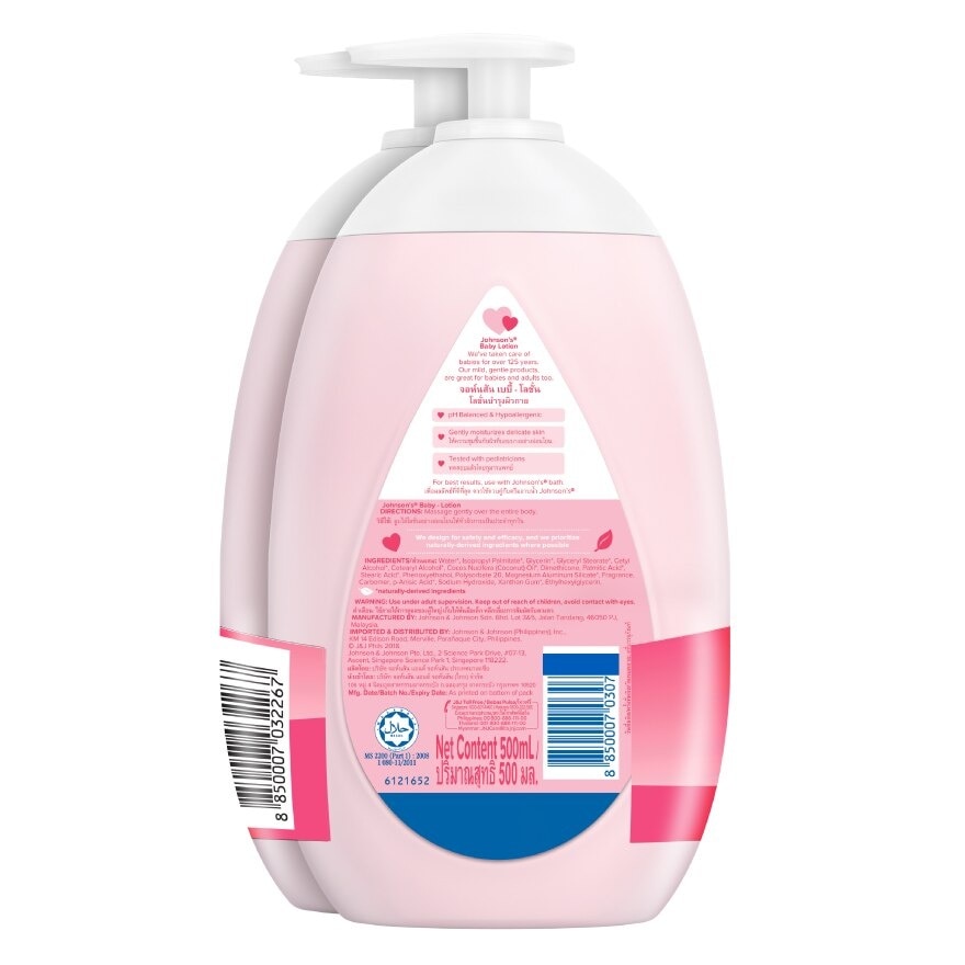 จอห์นสัน เบบี้ โลชั่น 500 มล. แพคคู่