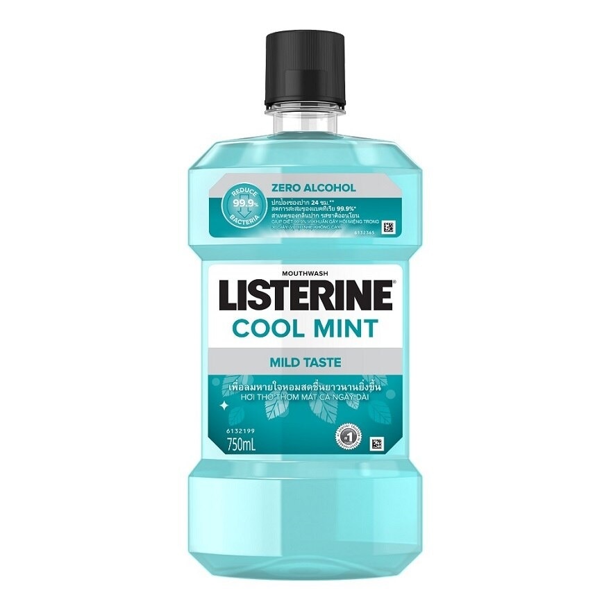 Listerine Mouthwash Cool Mint Zero Alcohol 750 Ml.