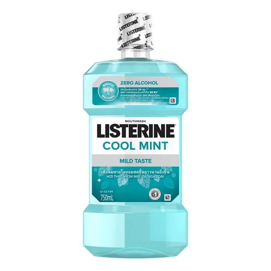 ลิสเตอรีน น้ำยาบ้วนปาก คูลมินต์ ซีโร่ แอลกอฮอล์ 750 มล.