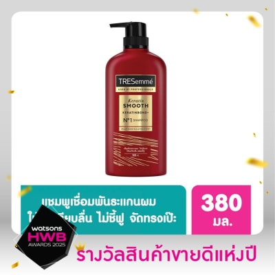 Tresemme TRESemme Shampoo Keratin Smooth 380 Ml. ยาสระผม แข็งแรง เรียบลื่น ลดผมชี้ฟู