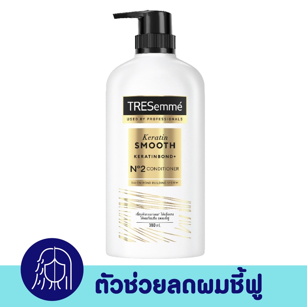 เทรซาเม่ คอนดิชั่นเนอร์ เคราติน สมูท 380 มล. ครีมนวดผม แข็งแรง เรียบลื่น ลดผมชี้ฟู image
