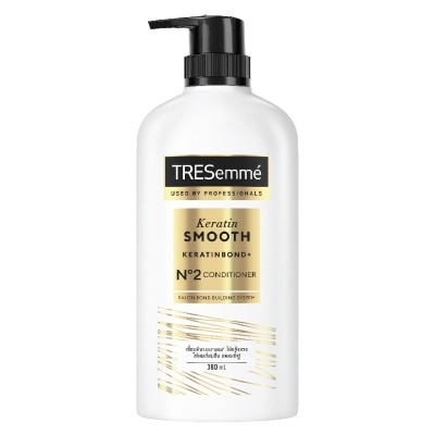 Tresemme เทรซาเม่ คอนดิชั่นเนอร์ เคราติน สมูท 380 มล. ครีมนวดผม แข็งแรง เรียบลื่น ลดผมชี้ฟู