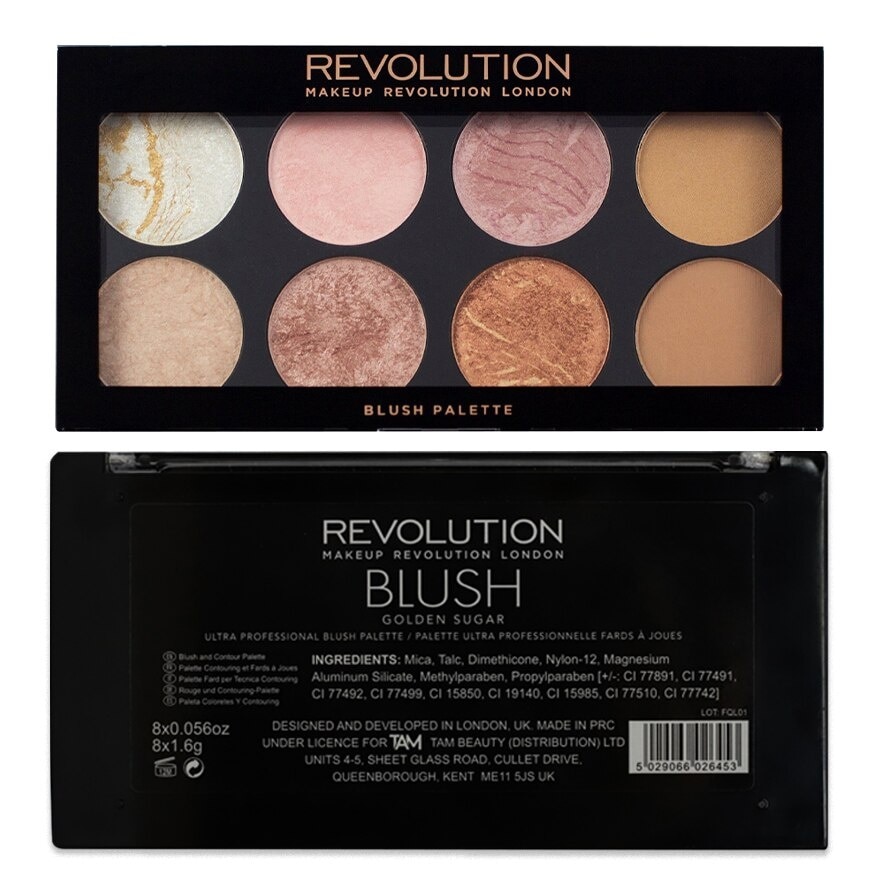 Makeup Revolution Ultra Blush Palette - Golden Sugar