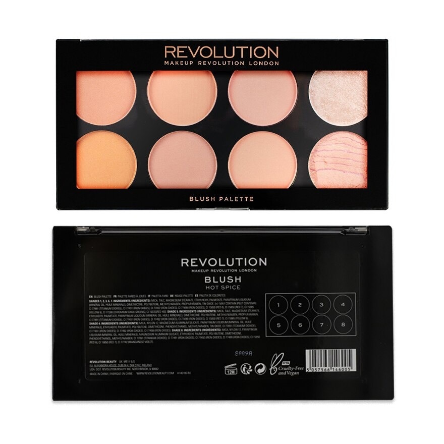 Makeup Revolution Ultra Blush Palette - Hot Spice