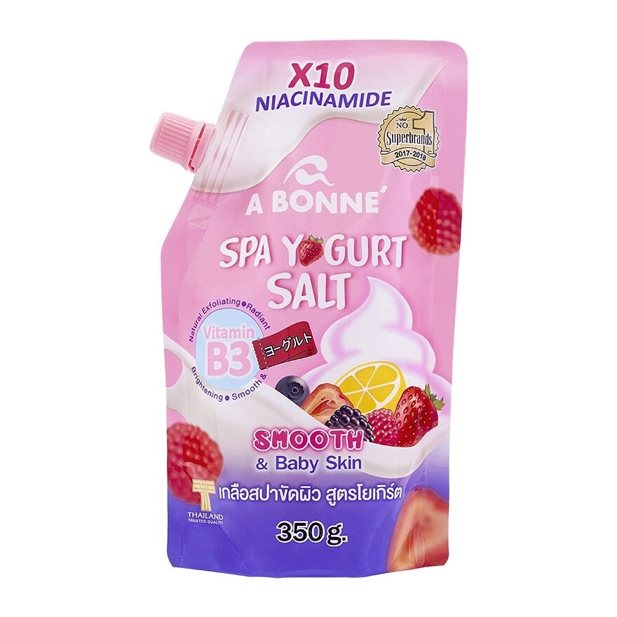 A Bonne' Spa Yogurt Salt Vitamin B3 350 G. เกลือสปาขัดผิว