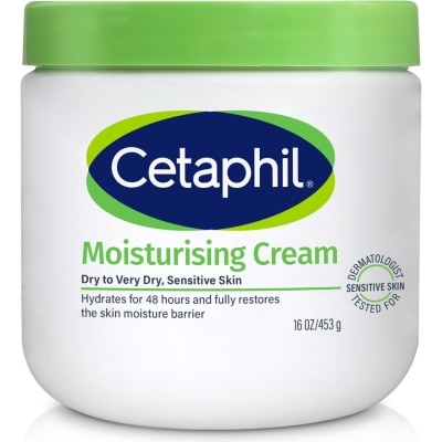 Cetaphil เซตาฟิล มอยส์เจอไรซิ่ง ครีมขนาด 453 กรัม เซตาฟิล สีเขียว สำหรับผิวแห้ง แห้งมาก image
