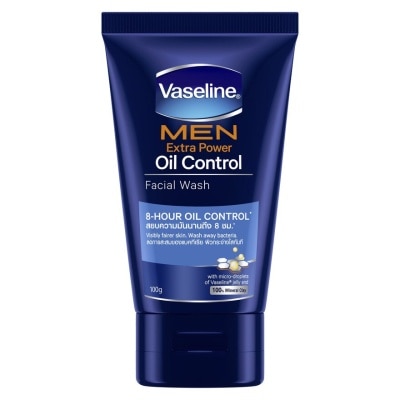 Vaseline วาสลีน เมน เอ็กซ์ตร้า พาวเวอร์ ออย คอนโทรล เฟเชียล วอช 100 กรัม โฟมล้างหน้า ผู้ชาย