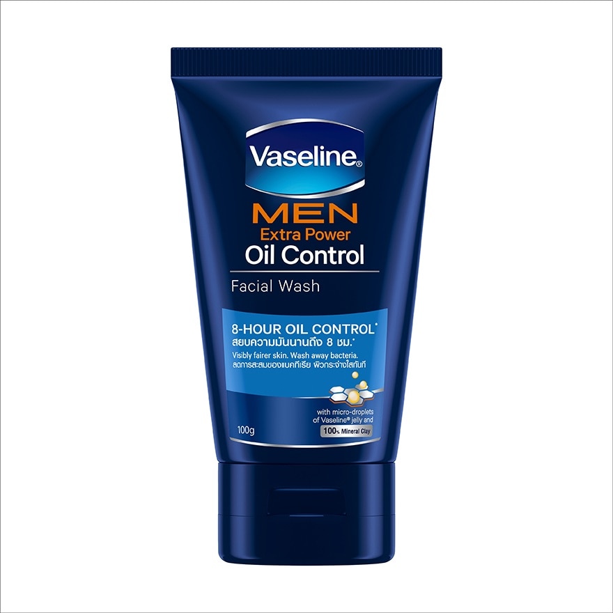 Vaseline Vaseline Men Extra Power Oil Control Facial Wash 100 G. โฟมล้างหน้า ผู้ชาย
