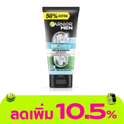 Garnier Men - Garnier Men Scrub Oil Control Anti-Blackheads Icy 150 Ml.