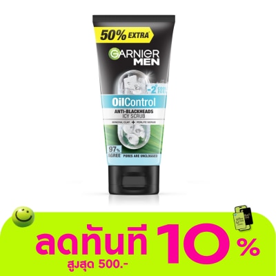 Garnier Men Garnier Men Scrub Oil Control Anti Blackheads Icy 150 Ml. image