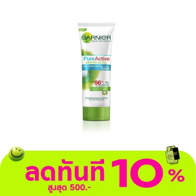 Garnier Garnier Pure Active Matcha De Tox Pullution Oil Deep Clean Foam 100 Ml. image