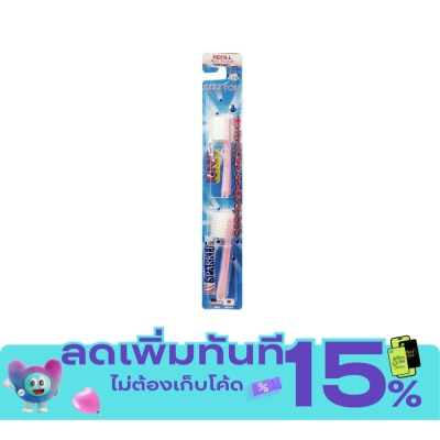 Sparkle Sparkle หัวแปรงสปาคเคิลไอโอนิค รีฟิล 2 ชิ้น (คละสี) image