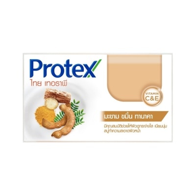 Protex โพรเทคส์ สบู่ก้อน ไทย เทอราพี มะขาม ขมิ้น ทานาคา 120 กรัม