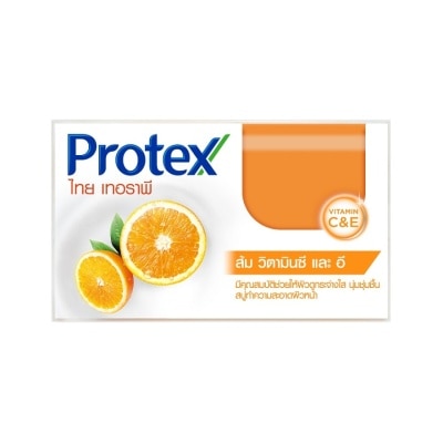 Protex โพรเทคส์ สบู่ก้อน ไทย เทอราพี วิตามินซี และ อี 120 กรัม สบู่ส้ม