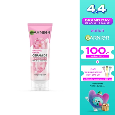 Garnier - Garnier Sakura Glow Ceramide Super Whip 100 Ml.