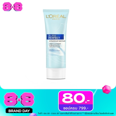 L'Oreal - ลอรีอัล ปารีส ออร่า เพอร์เฟ็คท์ เอ็กซ์ตรอว์ดินารี่ วิป โฟม 100 มล. image