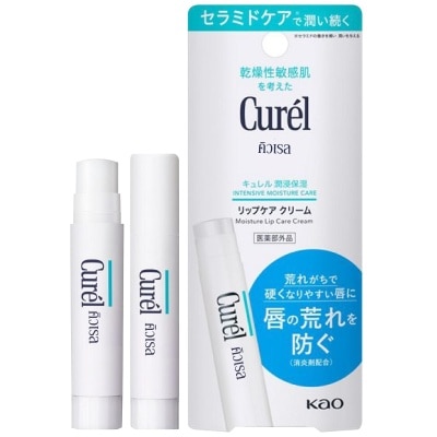 Curel คิวเรล อินเทนซีฟ มอยส์เจอร์ แคร์ มอยส์เจอร์ ลิป แคร์ ครีม 4.2 กรัม