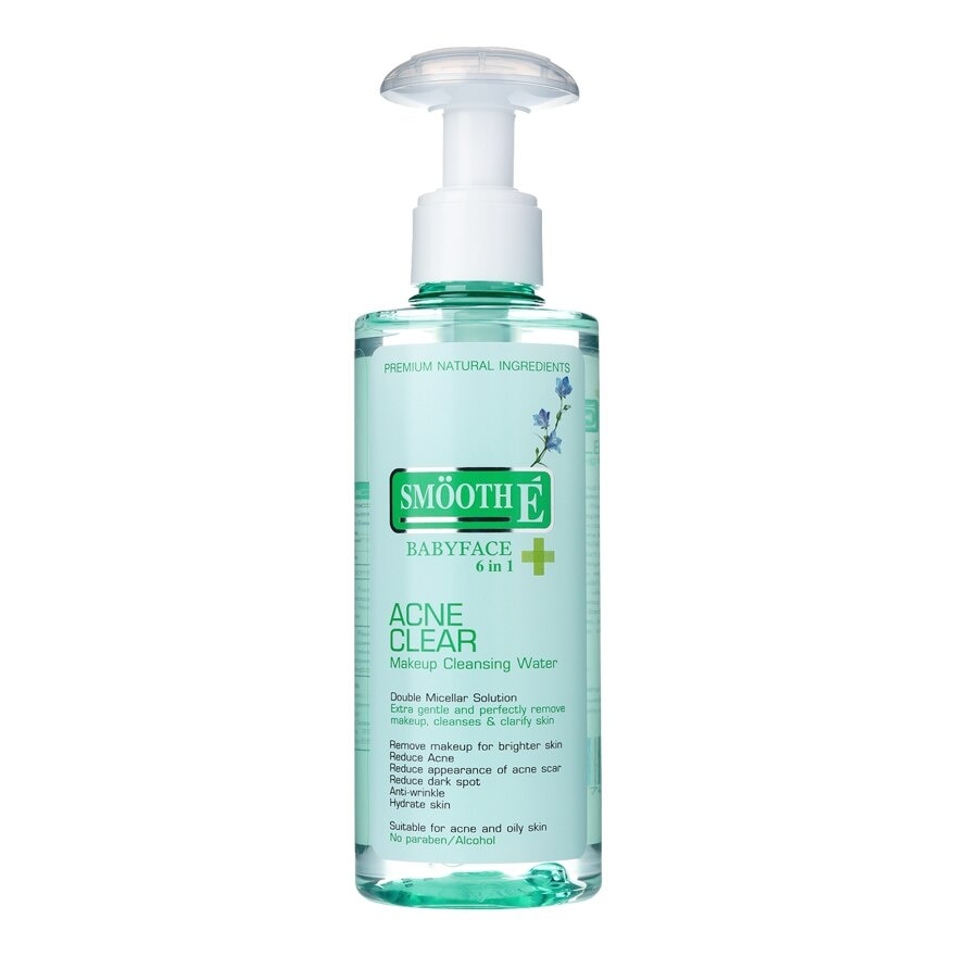 Smooth E Acne Clear Makeup Cleansing Water  300 Ml.