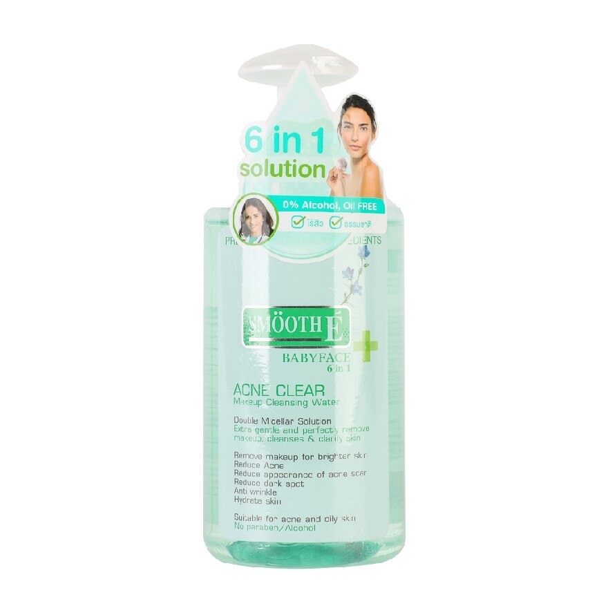 Smooth E Acne Clear Makeup Cleansing Water  300 Ml.