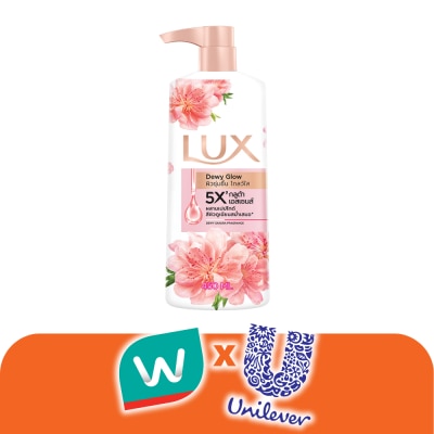 Lux - ลักส์ ครีมอาบน้ำ ดิวอี้ โกลว์ 450 มล.
