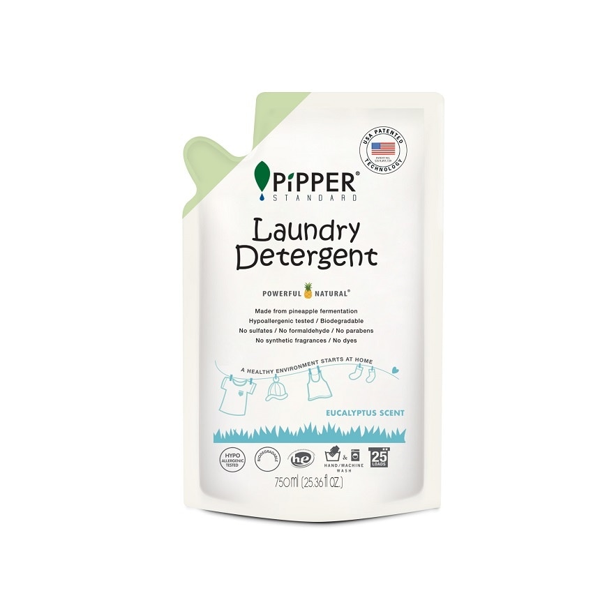 Pipper Pipper Standard Laundry Detergent Eucalyptus Scent Refill 750 Ml.