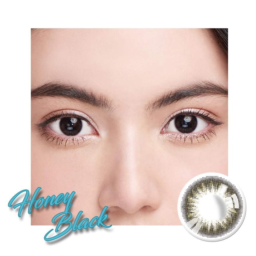 Lollipop On Style Honey Black Contact Lens Monthly Power -00.50 (2 pieces)