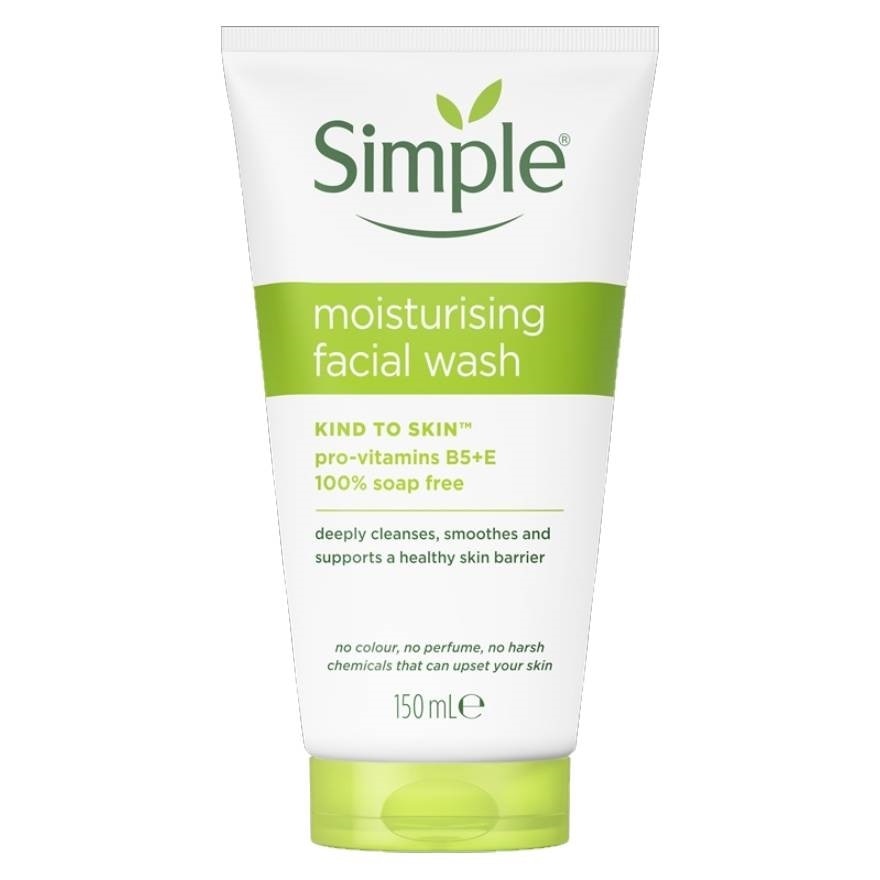 Simple Kind To Skin Moisturising Face Wash 150 Ml. โฟมล้างหน้า