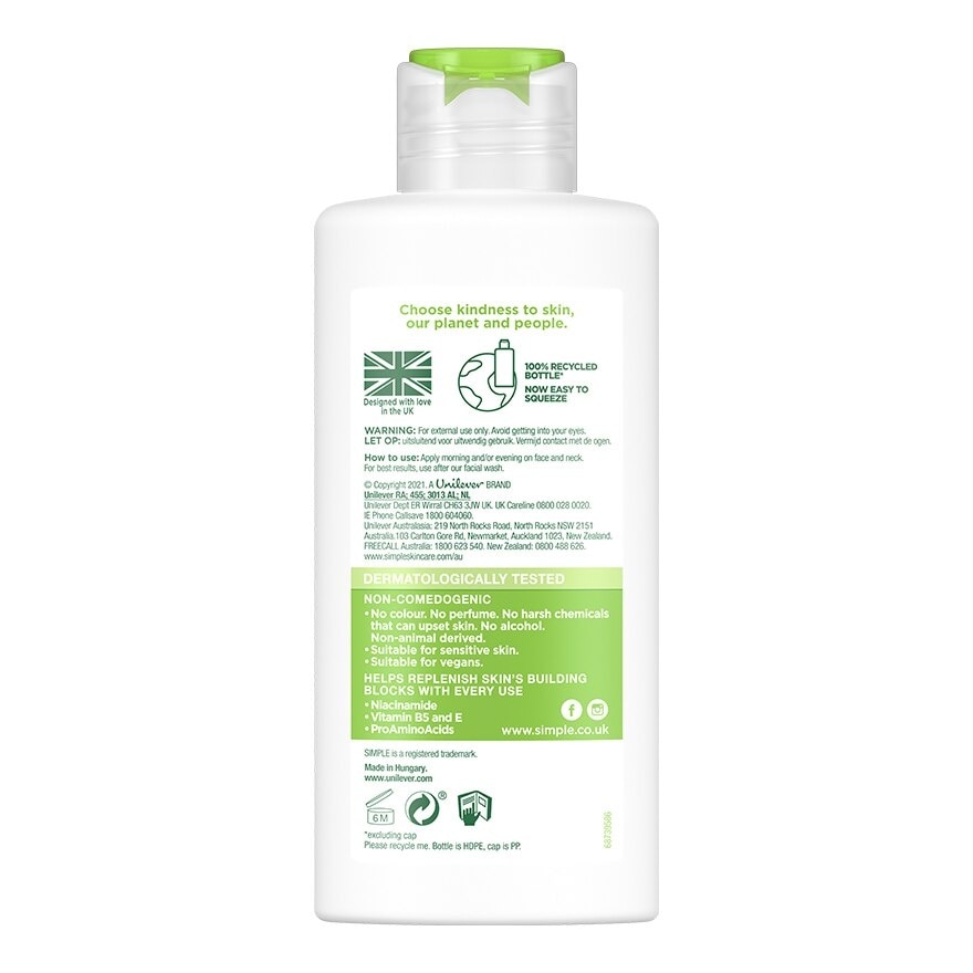 Simple Kind To Skin Hydrating Light Moisturiser 125 Ml.