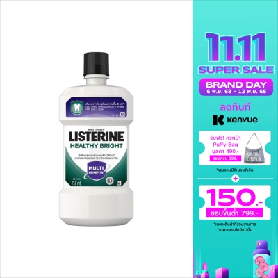 Listerine Listerine Mouthwash Healthy Bright 750 Ml.